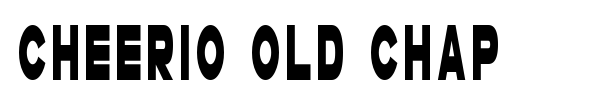 Cheerio Old Chap font preview
